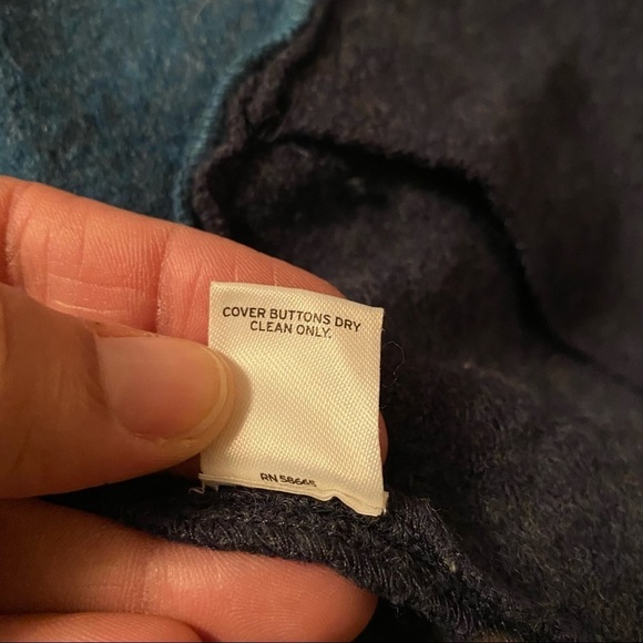 Amber Sun Cardigan Women’s Size Small Teal Black 100% Merino Wool Cardigan - Picture 11 of 14